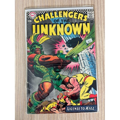 234 - Challengers of the Unknown bundle: Super DC Giant S-25, plus #47,52,56. Silver Age DC Comics. All Ba... 