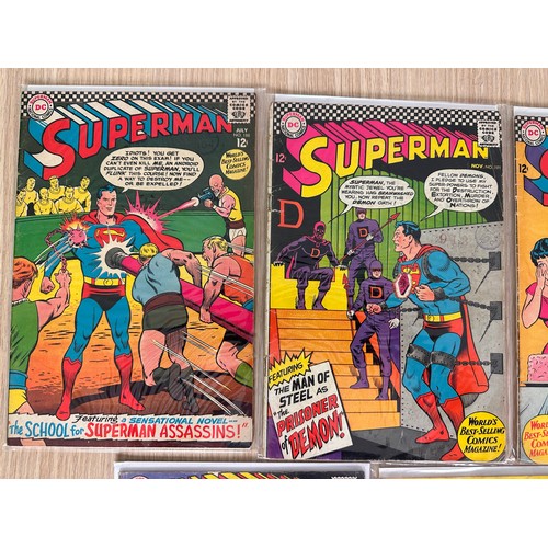 258 - Superman silver age bundle: #188, 191, 192, 194, 206, 209, 210, 229,288. DC Comics from 1966 Onwards... 