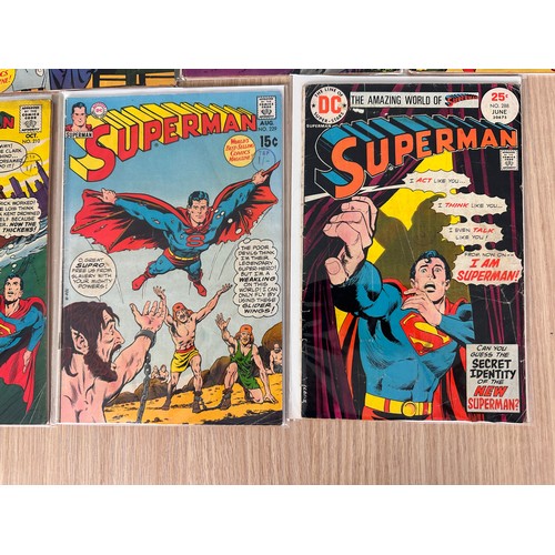 258 - Superman silver age bundle: #188, 191, 192, 194, 206, 209, 210, 229,288. DC Comics from 1966 Onwards... 