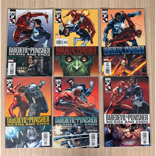 276 - Daredevil vs. Punisher: Means & Ends #1-6. Complete Mini series. Marvel Comics 2005. VFN Condition. ... 