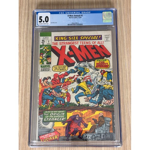 278E - X-MEN ANNUAL #1 - CGC 5.0. Slabbed Comic CGC. Silver Age Marvel Comics 1970