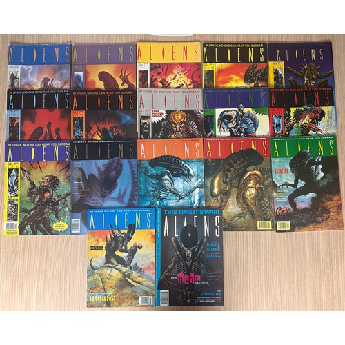 277 - ALIENS - UK Trident Comics #1 - 16 Complete set plus #17 First Dark Horse Comic. Rare complete run o... 