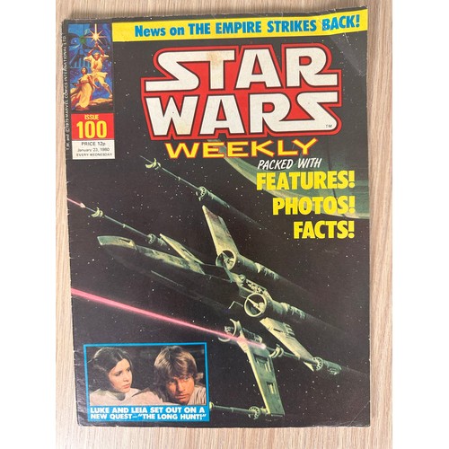 277E - Star Wars Weekly UK Comic #100. FN Condition. Marvel UK Comics 1980. FN+ Condition.