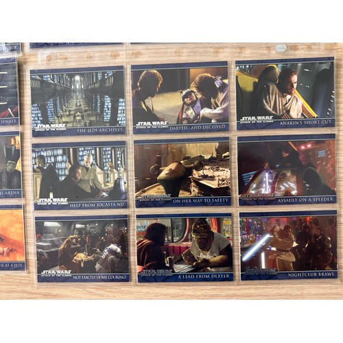 279E - Star Wars: Attack of the Clones Topps trading cards Complete Set #1 - 100. Mint condition In protect... 