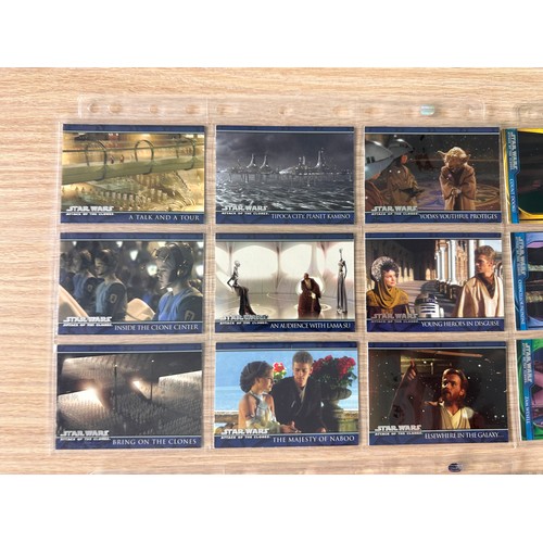 279E - Star Wars: Attack of the Clones Topps trading cards Complete Set #1 - 100. Mint condition In protect... 