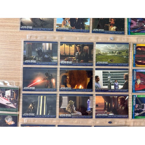 279E - Star Wars: Attack of the Clones Topps trading cards Complete Set #1 - 100. Mint condition In protect... 