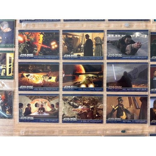 279E - Star Wars: Attack of the Clones Topps trading cards Complete Set #1 - 100. Mint condition In protect... 