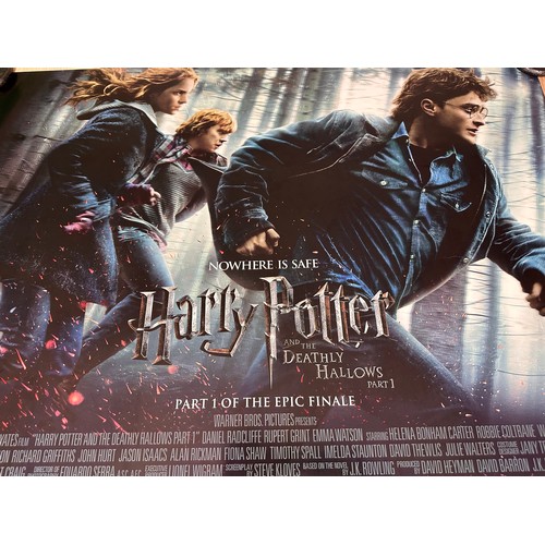 284A - HARRY POTTER ORIGINAL UK QUAD FILM MOVIE POSTER COLLECTION - 4 Full Size Double Sided Posters All 30... 