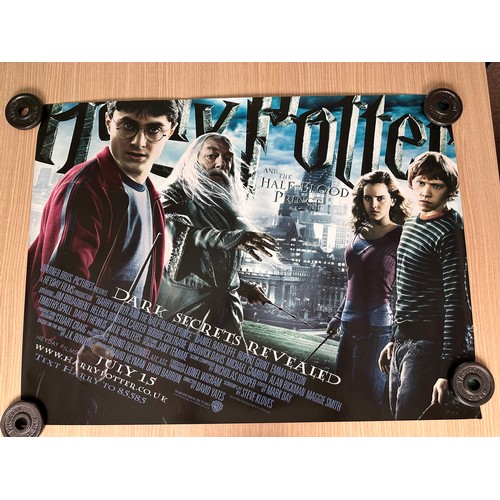 284A - HARRY POTTER ORIGINAL UK QUAD FILM MOVIE POSTER COLLECTION - 4 Full Size Double Sided Posters All 30... 