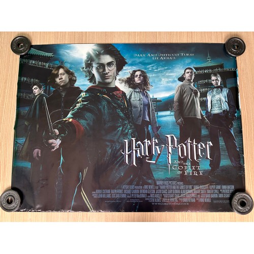 284A - HARRY POTTER ORIGINAL UK QUAD FILM MOVIE POSTER COLLECTION - 4 Full Size Double Sided Posters All 30... 