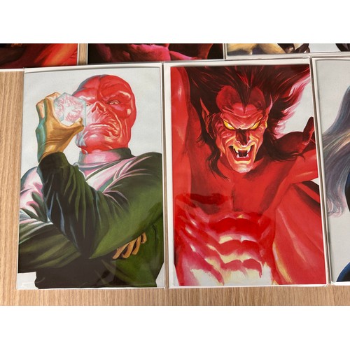 8A - ALEX ROSS TIMELESS VILLAINS VARIANT SET. Complete set of first 17 variant covers. Featuring Venom, K... 