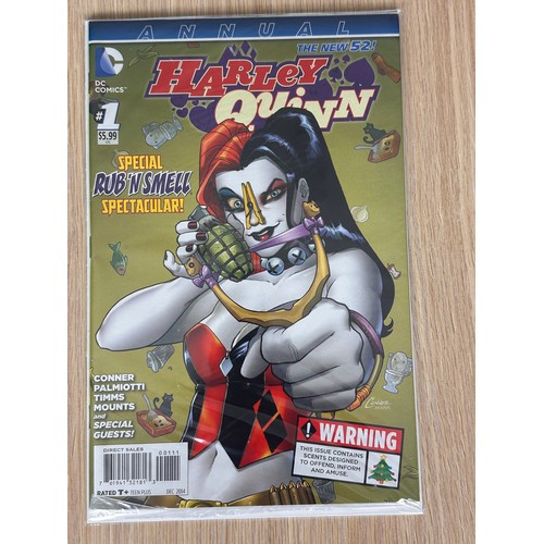 247 - Harley Quinn Annual #1 - Special Rub 'N' Smell Spectacular issue. DC Comics 2014. VFN/NM Condition. ... 