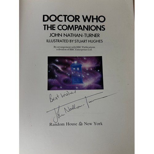 347 - DOCTOR WHO THE COMPANIONS Book by  John Nathan-Turner, signed inside by the author.