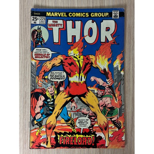 6 - THOR #225. Marvel Comics  1974. Bronze Age. 1st App of Firelord. FN+ Condition. See pics. Bagged & B... 