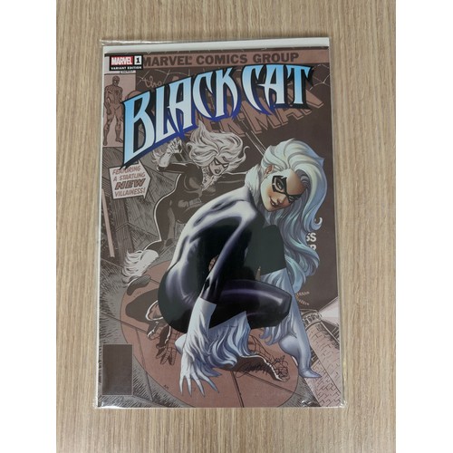 16 - BLACK CAT #1 2019 x 2 Variants. Marvel Comics. Featuring J.Scott Cambell & Blank Variant. 
Both NM C... 