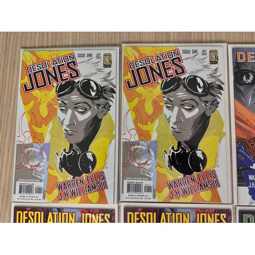 65 - DESOLATION JONES #1 - 8 plus Duplicates. Wildstorm  Comics 2005. Complete Series Run. 11 Comics in t... 