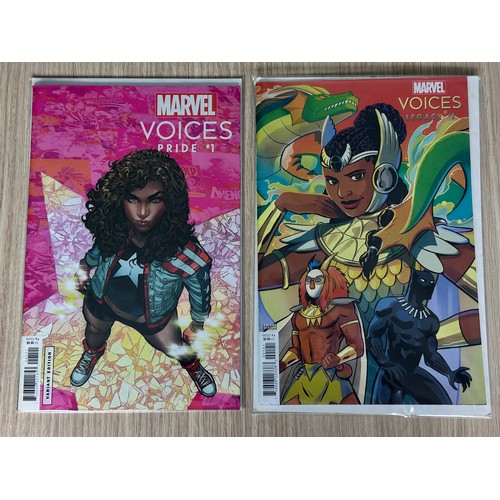 74 - MARVEL VOICES PRIDE #1 & LEGACY #1. Marvel Comics  2021 + 2022.
Featuring Pride #1 Phil Jimenez Vari... 