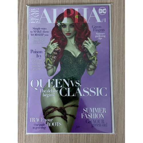 80 - BATMAN: FEAR STATE ALPHA #1. Natali Sanders Poison  Ivy Variant. NM Condition. Bagged & Boarded