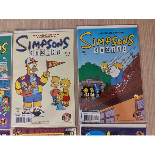 83 - SIMPSONS COMIC BUNDLE. 13 Comics featuring Simpsons and Simpsons related, Includes Bartman #1. Bongo... 