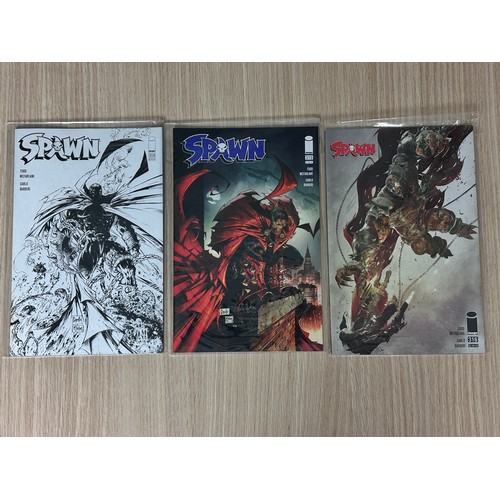 86 - SPAWN #314 - 316 Variant Issues.  Image Comics 2021.
#314 & 315 Variants by Greg Capullo inc sketch ... 