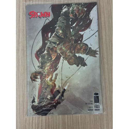 86 - SPAWN #314 - 316 Variant Issues.  Image Comics 2021.
#314 & 315 Variants by Greg Capullo inc sketch ... 