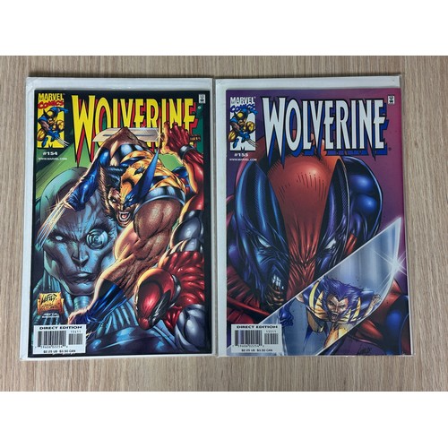 89 - WOLVERINE  Vol.2 #154 & #155. Two issue Deadpool guest Appearance. #155 Cover art inspired  by The I... 