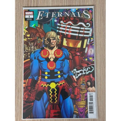 71 - ETERNALS #1. Marvel Comics 2021 Walt Simonsen Variant. NM Condition. Bagged & Boarded.