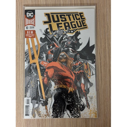 109 - Justice League #10 foil cover. DC Comics. Bagged & Boarded