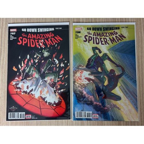 114 - Amazing Spider-Man #797-800 ‘Go Down Swinging’ run. Marvel  Comics 2018. VFN Condition. 4 comics. Al... 