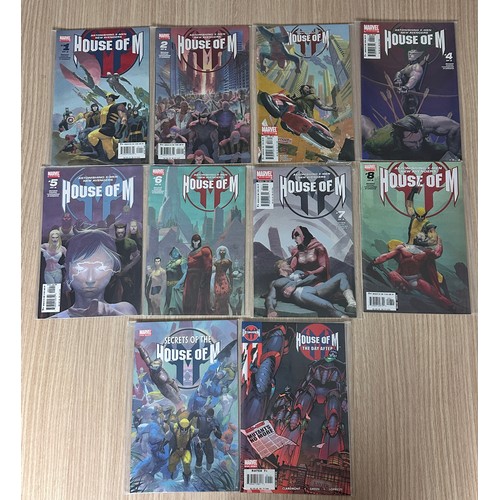 122 - House of M #1-8 + One-Shots. 10 Comics. Marvel Comics 2005. FN/VFN Condition.