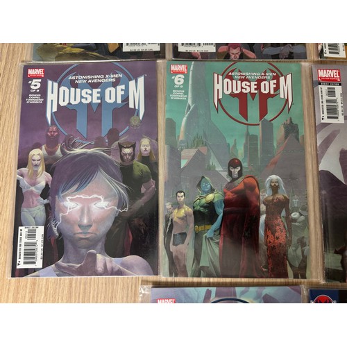 122 - House of M #1-8 + One-Shots. 10 Comics. Marvel Comics 2005. FN/VFN Condition.