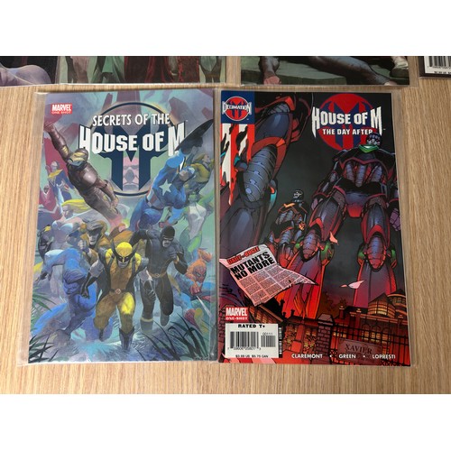 122 - House of M #1-8 + One-Shots. 10 Comics. Marvel Comics 2005. FN/VFN Condition.