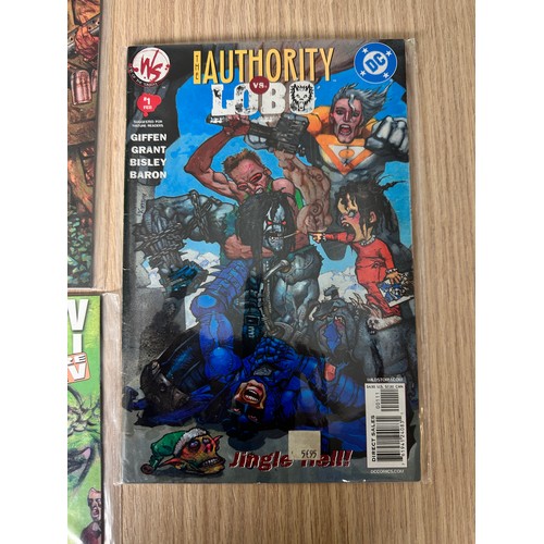 126 - THE AUTHORITY: MORE KEV #1 - 4 plus THE AUTHORITY vs LOBO #1. Wildstorm comics 2004. All VFN conditi... 