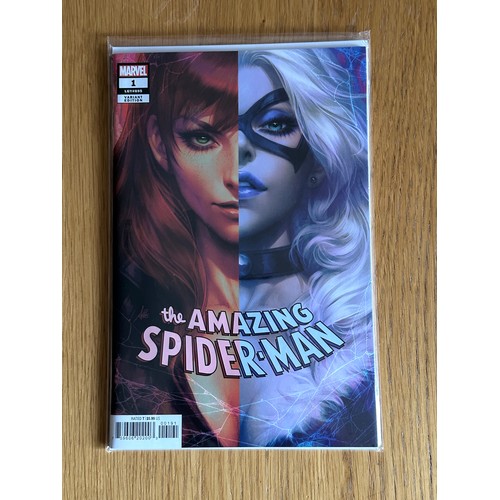 56 - AMAZING SPIDER-MAN #1 - Artgerm Variant Marvel Comics 2022 - NM  Condition. Bagged & Boarded