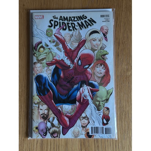 58 - THE AMAZING SPIDER-MAN #800  - Greg Land Variant Marvel Comics 2018. NM Condition Bagged & Boarded.