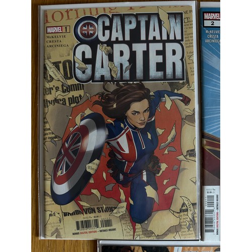 60 - CAPTAIN CARTER  #1 - 5 Complete Set. 1st App of Captain Carter in comic books.  Marvel  Comics 2022.... 