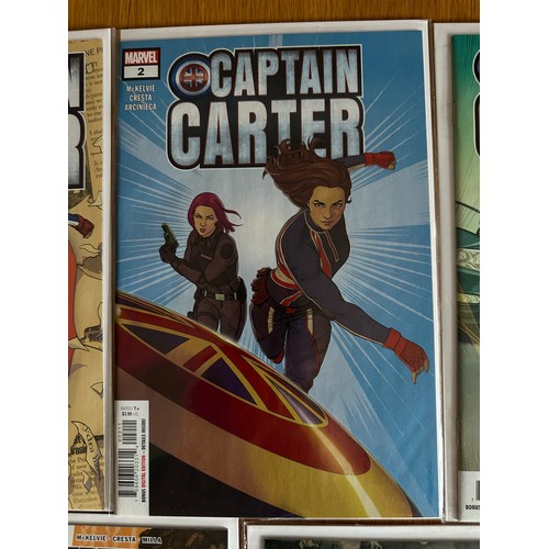 60 - CAPTAIN CARTER  #1 - 5 Complete Set. 1st App of Captain Carter in comic books.  Marvel  Comics 2022.... 