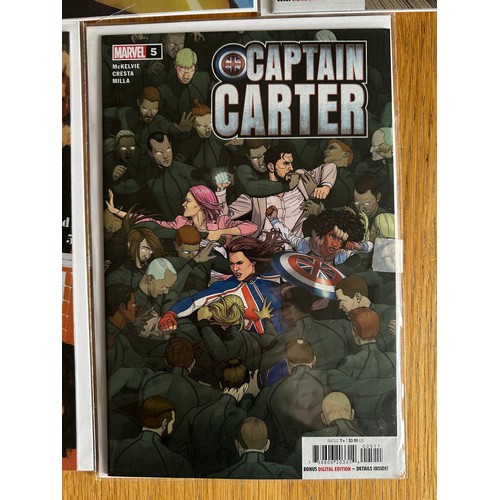 60 - CAPTAIN CARTER  #1 - 5 Complete Set. 1st App of Captain Carter in comic books.  Marvel  Comics 2022.... 