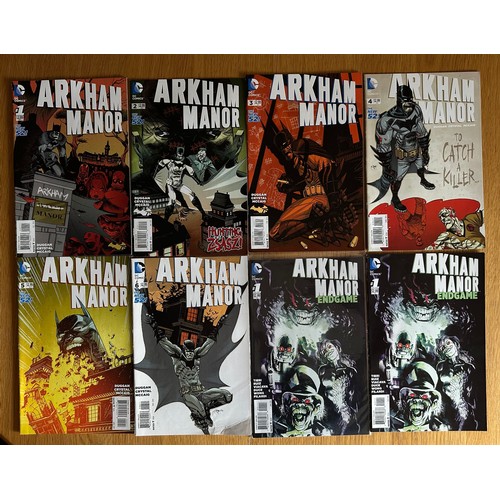 68 - ARKHAM MANOR #1  - 6 plus Arkham Manor Endgame #1 x 2. Complete comic run. DC Comics 2015. Batman. 8... 