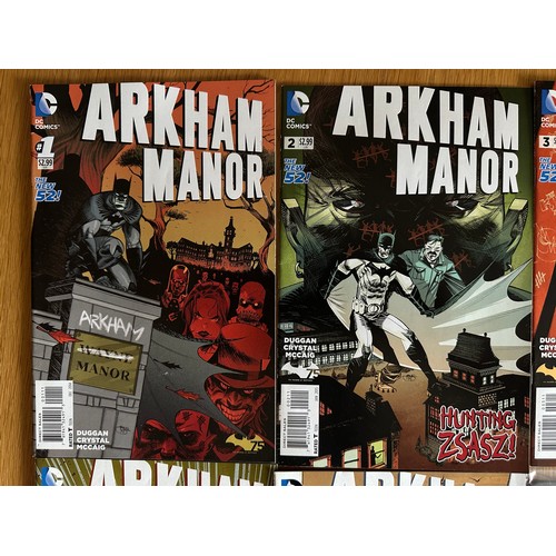 68 - ARKHAM MANOR #1  - 6 plus Arkham Manor Endgame #1 x 2. Complete comic run. DC Comics 2015. Batman. 8... 