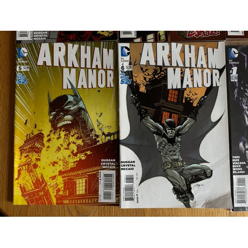 68 - ARKHAM MANOR #1  - 6 plus Arkham Manor Endgame #1 x 2. Complete comic run. DC Comics 2015. Batman. 8... 