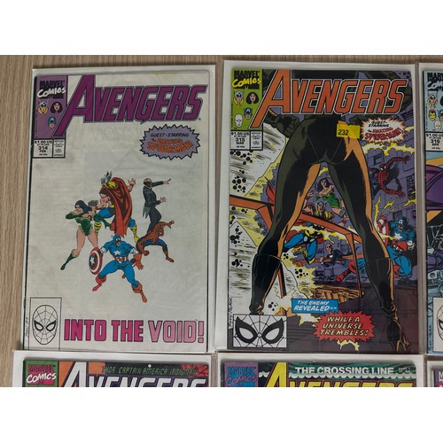 7 - AVENGERS #314 - 321. Marvel Comics 1990. Complete Run. 8 Comics in total. FN Condition. All Bagged &... 