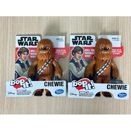 231 - STAR WARS CHEWBACCA BOP-IT Electronic Game x 2 - Hasbro, As New in box