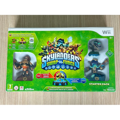 235 - NINTENDO Wii  SKYLANDERS SWAP FORCE STARTER PACK. NINJA STEALTH ELF. As New, Boxed and unopened