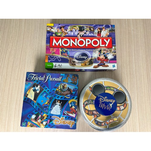 238 - DISNEY BOARD GAME COLLECTION. FEATURING DISNEY TRIVIAL PURSUIT, DISNEY TRIVIA AND DISNEY MONOPOLY. A... 