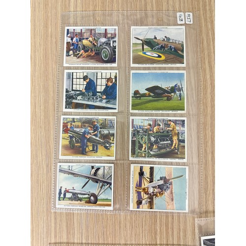 243 - CIGARETTE CARDS - THE R.A.F AT WORK, FULL SET OF 48 CARDS. 1937. Churchman Cigarettes - Excellent Co... 