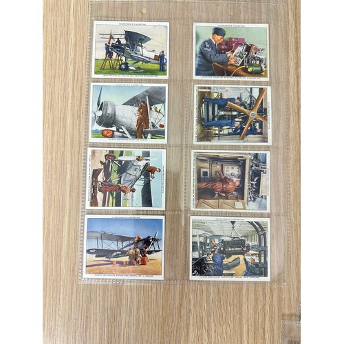 243 - CIGARETTE CARDS - THE R.A.F AT WORK, FULL SET OF 48 CARDS. 1937. Churchman Cigarettes - Excellent Co... 