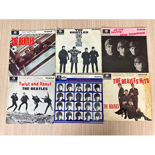 267 - 6 x ORIGINAL BEATLES  E.P's 7