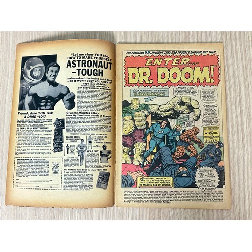 191 - FANTASTIC FOUR #57 - Iconic Cover  Art by Jack Kirky featuring Doctor Doom. Marvel Comics 1966. Key ... 