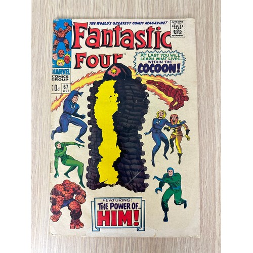 193 - FANTASTIC FOUR  #67. KEY SILVER AGE COMIC. First cameo appearance and origin of HIM, later known as ... 